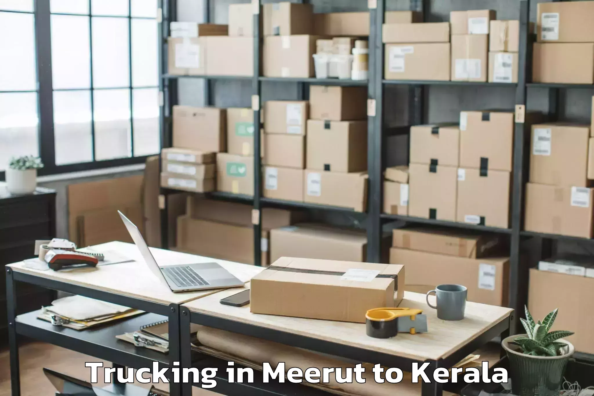 Affordable Meerut to Chittur Thathamangalam Trucking